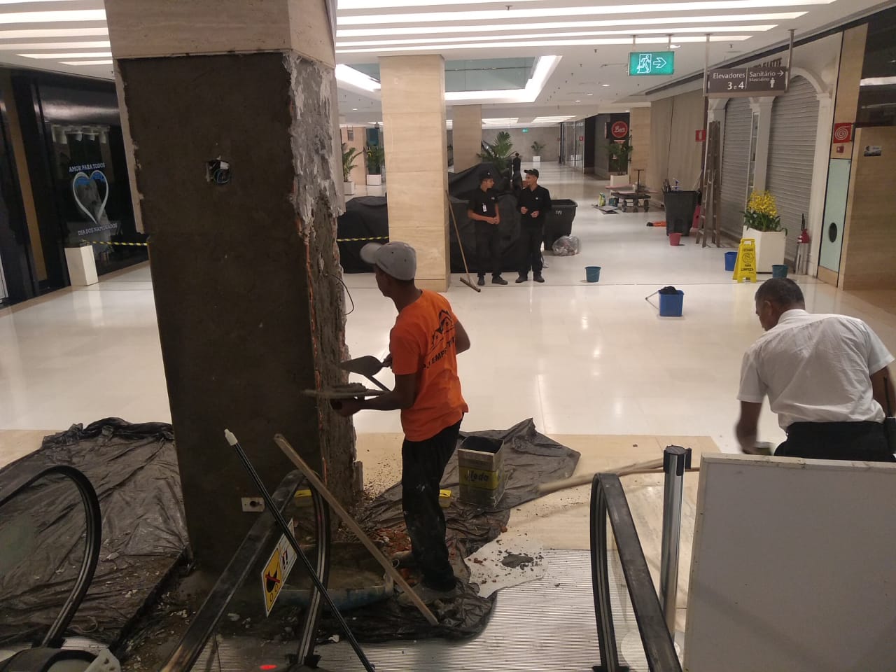 Execução de revestimento