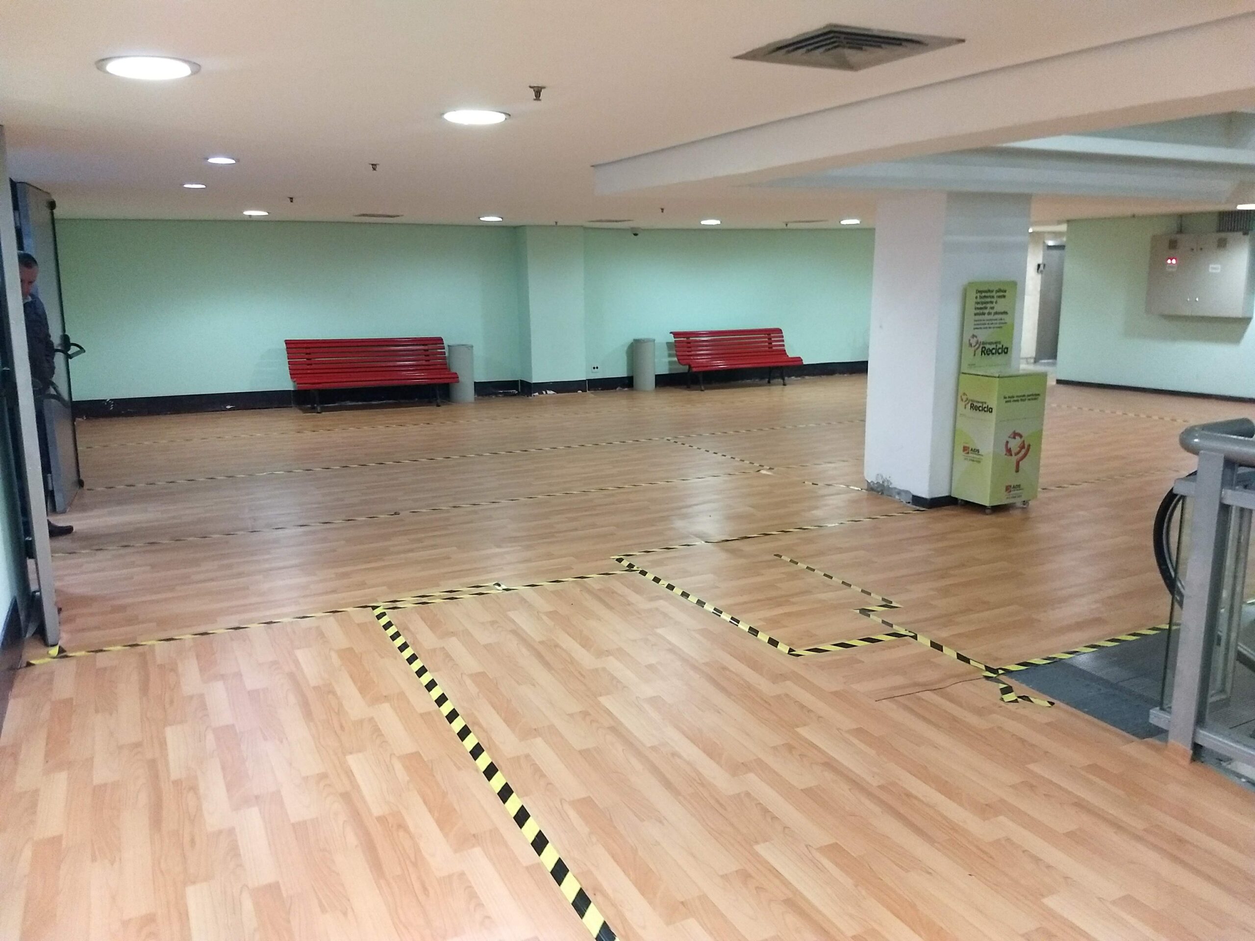 Proteção para segurança dos visitantes durante funcionamento do Shopping