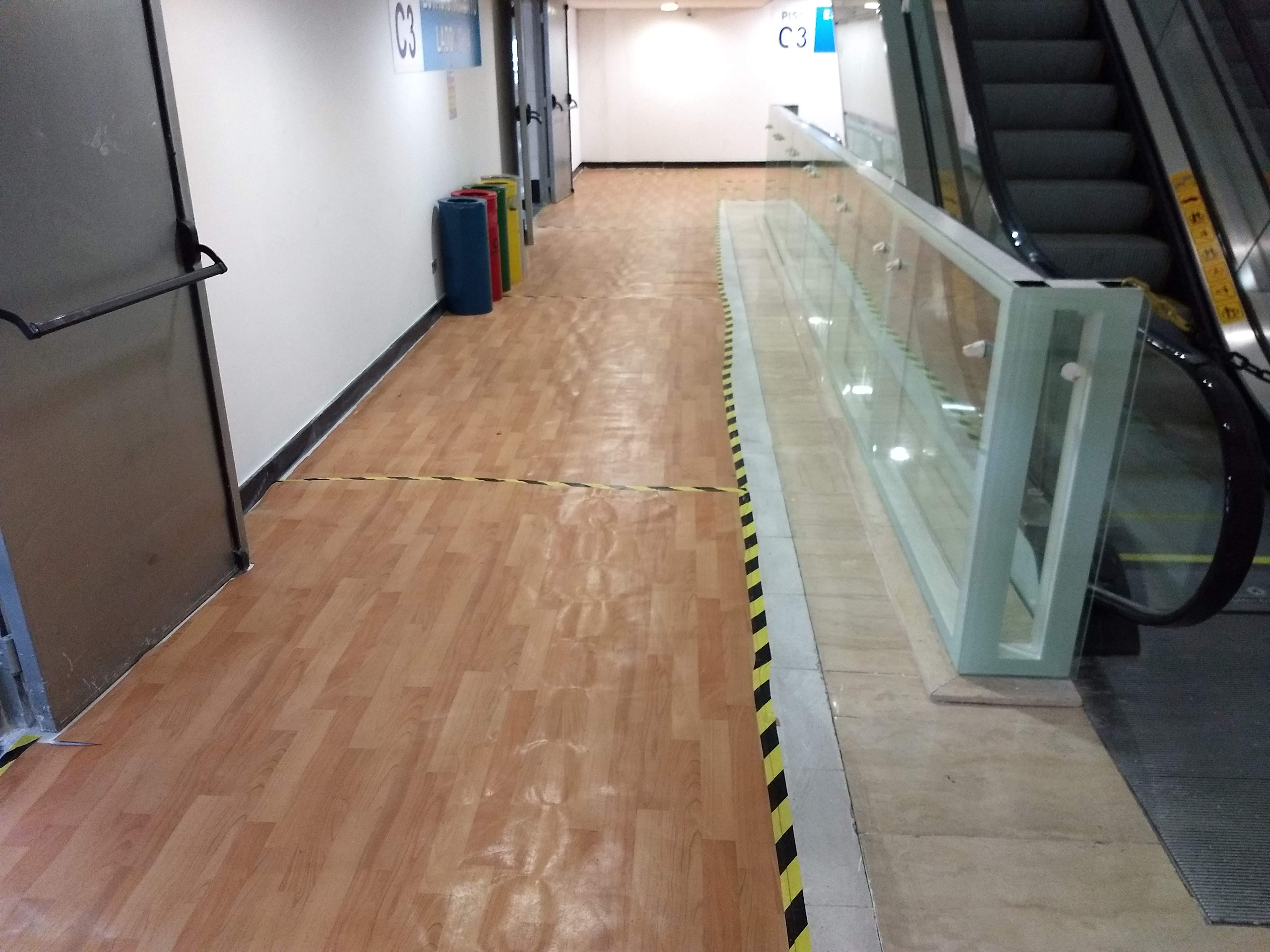 Proteção para segurança dos visitantes durante funcionamento do Shopping
