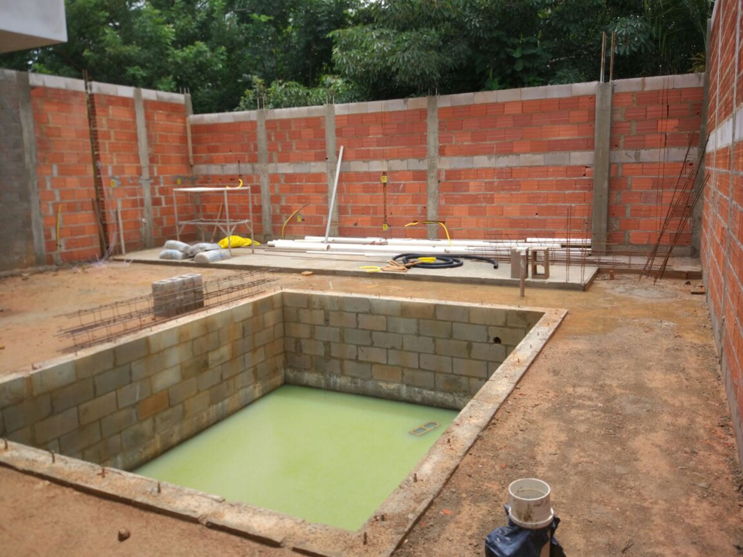 Execução de piscina