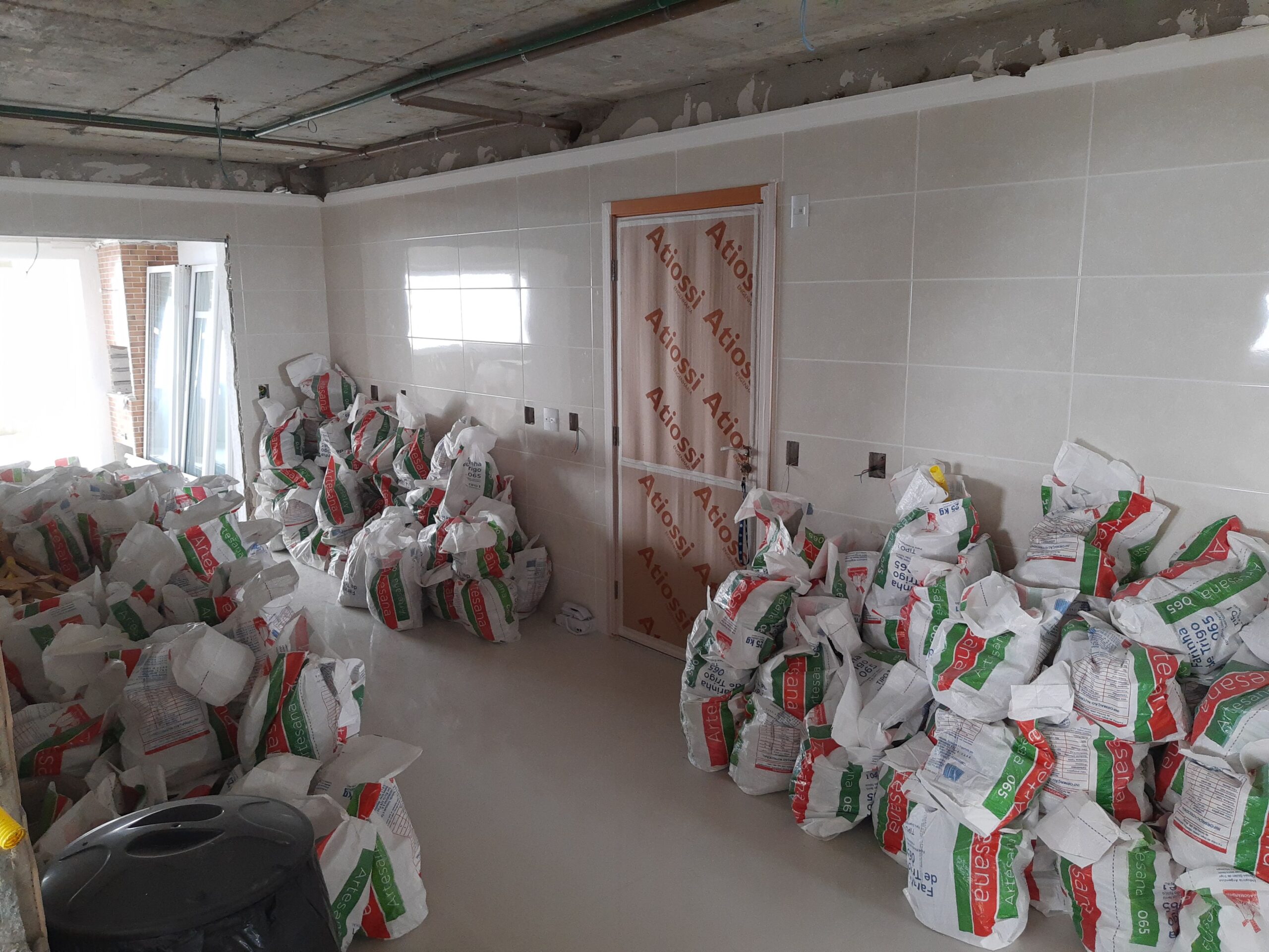 Gestão de entulho na obra
