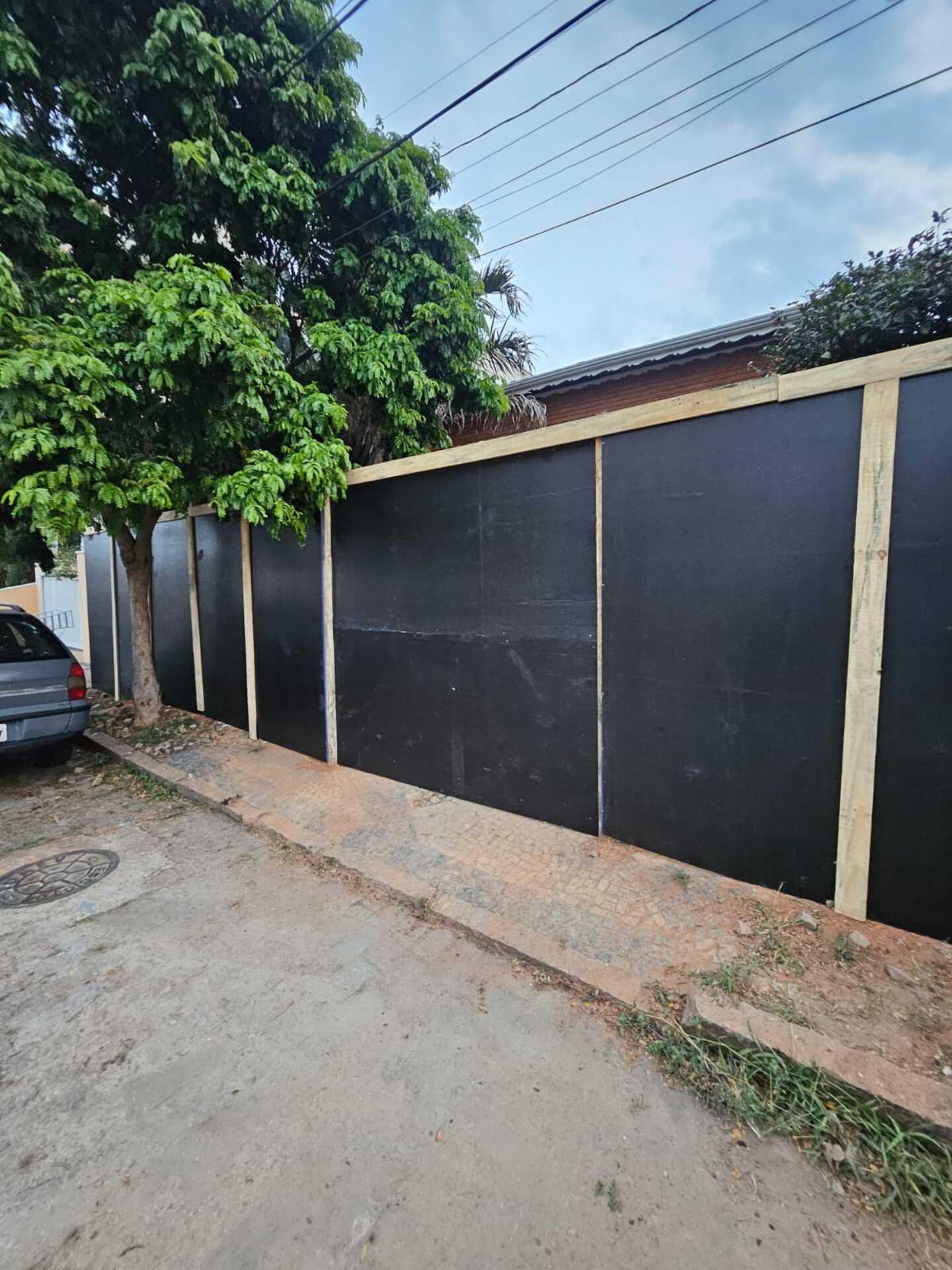 Execução de tapume